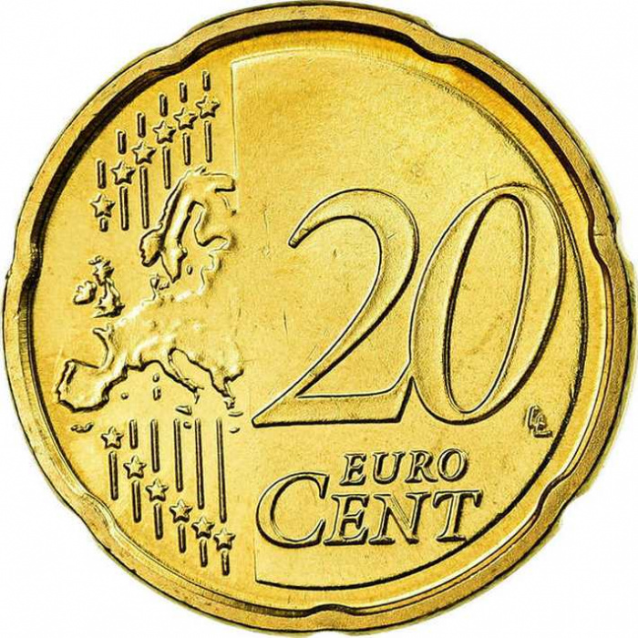 (2019) Монета Латвия 2019 год 20 центов    UNC