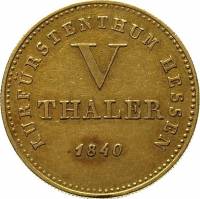 () Монета Германия (Империя) 1834 год 5  ""   Биметалл (Платина - Золото)  UNC