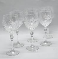 Бокалы 6 шт хрусталь стеклозавод Неман Ручная работа