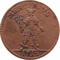 (№1718km361) Монета Швеция 1718 год 1 Daler (См)