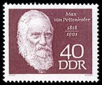 (1968-058) Марка Германия (ГДР) "Макс фон Петтенкофер"    Известные личности III Θ