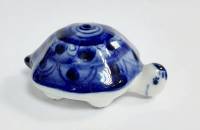 Фарфоровый сувенир "Черепаха", гжель