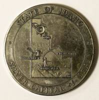 Настольная медаль Медицинской Ассоциации Айдахо, США, 1969 год (состояние на фото)