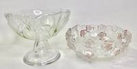Конфетница + креманка цветное стекло Walter Clas Германия 
