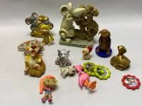 Сувенир статуэтка набор из разных материалов Животные