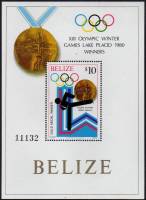 (№1980-21) Блок марок Белиз 1980 год "Фигурное Катание", Гашеный