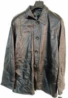 Куртка мужская Vhuofeiya, кожа, р-р 4XL , маломерит, потёртости на воротнике