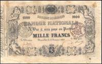(№1851P-51) Банкнота Бельгия 1851 год "1,000 Francs"