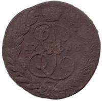 (1763, ММ) Монета Россия 1763 год 2 копейки   Медь  VF