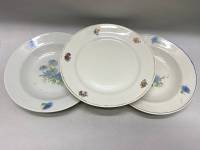 Тарелки фарфор СССР 50-60 гг, 3 шт, 24 см