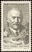 (1961-018) Марка Чехословакия "Йожа Упрка, художник"   Деятели культуры III Θ