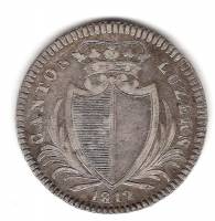 (№1811km105 (Luzern)) Монета Швейцария 1811 год 10 Batzen