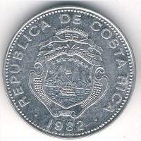 (№1982km188.1b) Монета Коста-Рика 1982 год 25 Ceacute;ntimos