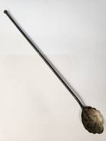 Ложка для коктейля серебро 916 пробы СССР Прибалтика длина 25.7 см