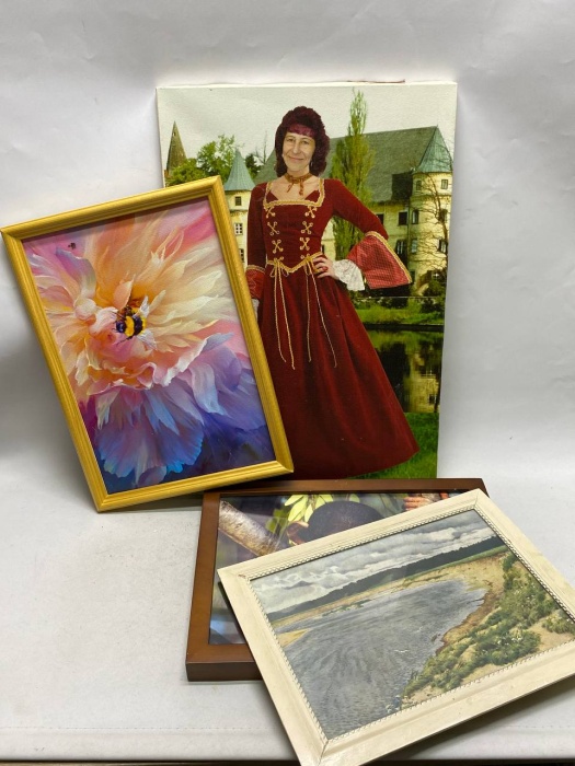 Картина интерьерная и рамки 4 шт