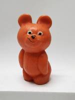 Фигурка статуэтка Олимпийский мишка пластик СССР высота 10 см