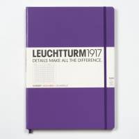 Книга для записей MASTER SLIM A4+, сиреневый , 121 стр.,  КЛЕТКА. Leuchtturm1917, #340938