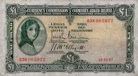 (№1937P-2 Ab.4) Банкнота Ирландия 1937 год "1 Pound"
