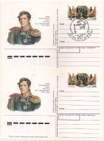 1996-050 Почтовая карточка Россия М.А. Милорадович 225 лет со дня рождения   2 шт   С гашением и без