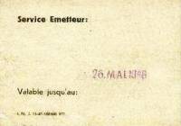 (№1947) Банкнота Саар 1947 год "10 Mark"