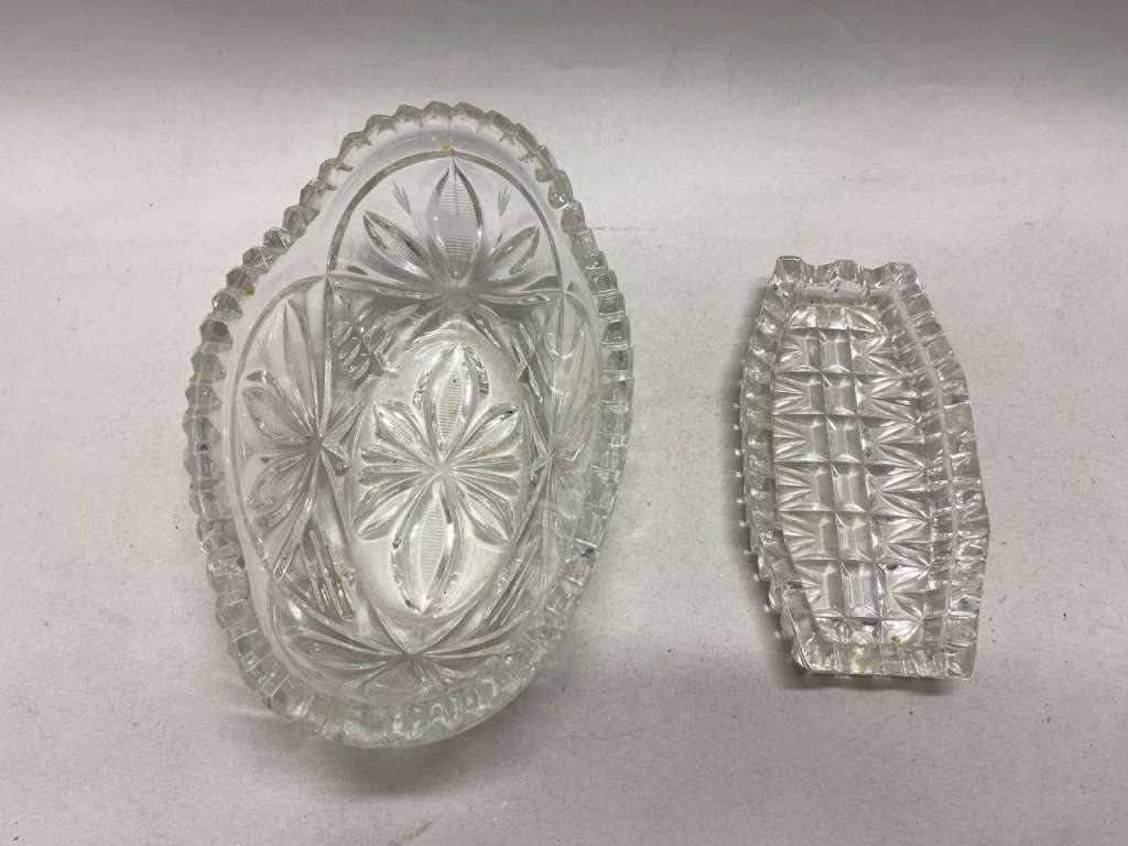 Салатник и пепельница хрусталь