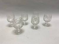 Рюмки на низкой ножке хрусталь СССР, 6 шт