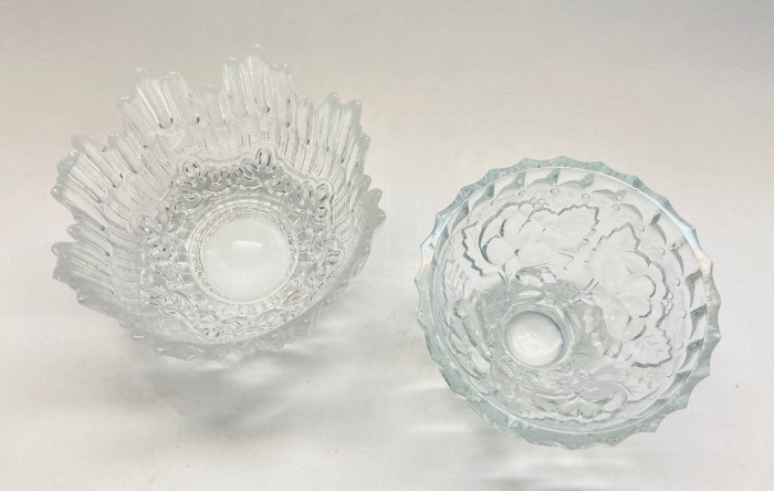 Салатник + креманка, стекло, хрусталь