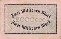 (№1923) Банкнота Германия 1923 год "2,000,000 Mark"