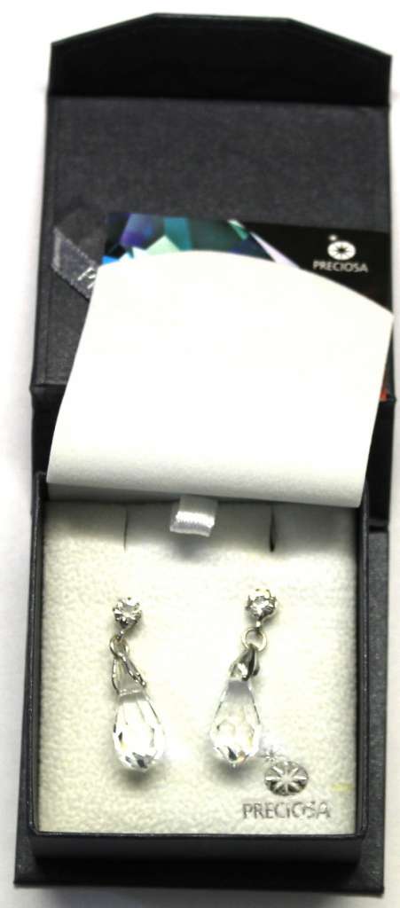 Серьги-гвоздики, нерж. сталь, кристаллы, Чехия, новые