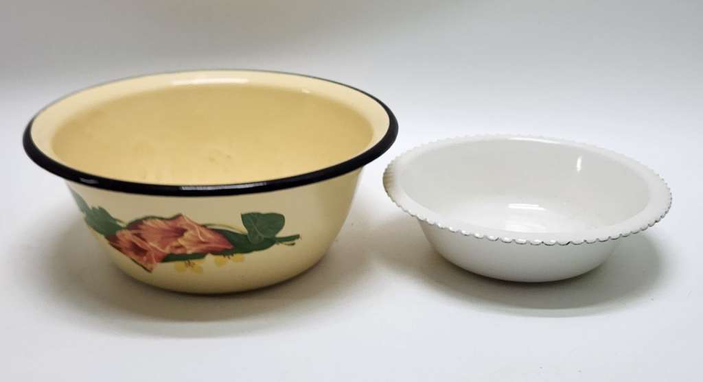 Эмалированные миски 7 штук раных размеров