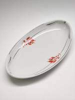 Селедочница блюдо овальное фарфор Дулево 1940 - е СССР винтаж 27 х 16 см