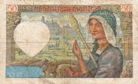 (№1940P-93a.2) Банкнота Франция 1940 год "50 Francs"
