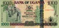 (2008) Банкнота Уганда 2008 год 1 000 шиллингов    UNC