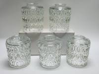 Плафоны для люстры 5 шт стекло СССР высота 14 см