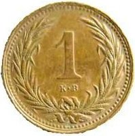 (№1892km480) Монета Венгрия 1892 год 1 Filleacute;r
