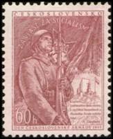 (1953-052) Марка Чехословакия "Солдат"   День Чехословацкой армии I Θ