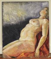 Картина В.М. Чуркин "Обнажённая натура. №7", 50х60 масло, оргалит, 2009 г. (см. фото)