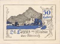 (№1920) Банкнота Австрия 1920 год "50 Heller"