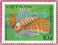 (1984-042) Марка Вьетнам "Полосатый гребешок"    Рыбы III Θ