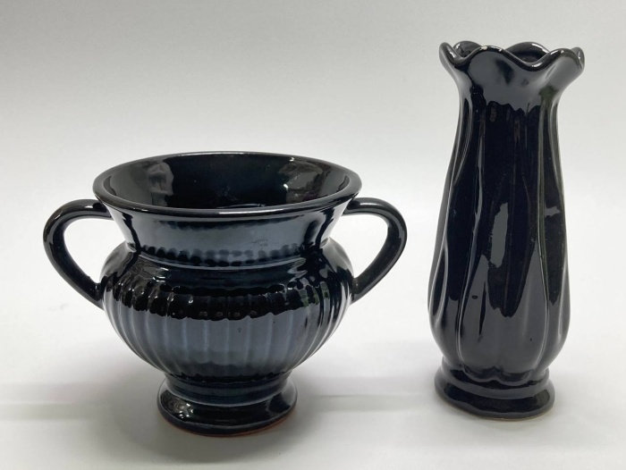 Вазы, обливная керамика, 2 шт