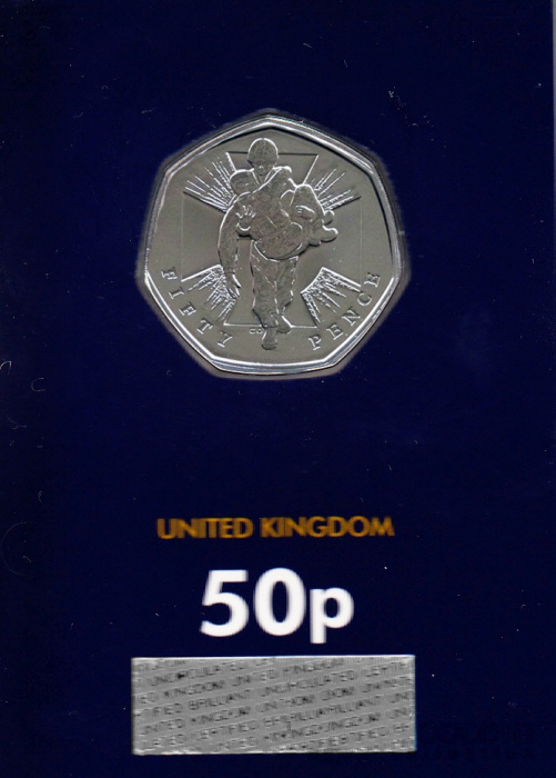 (2019) Монета Великобритания 2019 год 50 пенсов &quot;Героический акт&quot;  Медь-Никель  Буклет