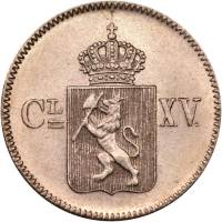 (№1869km330.2) Монета Норвегия 1869 год 3 Skilling