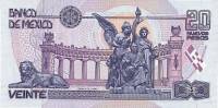 (№1992P-100a.6) Банкнота Мексика 1992 год "20 Nuevos Pesos"