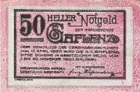 (№1920) Банкнота Австрия 1920 год "50 Heller"