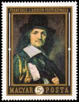 (1969-089) Марка Венгрия "Портрет Яна Асселина"    Картины голландских мастеров III O
