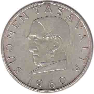 () Монета Финляндия 1960 год   &quot;&quot;     XF