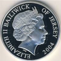 () Монета Остров Джерси 2004 год 5 фунтов ""   UNC