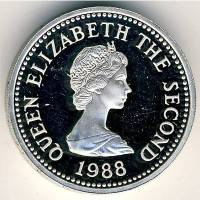 (№1988km74a) Монета Джерси 1988 год 1 Pound (Приход Святого Иоанна)