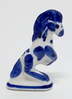 Фарфоровый сувенир "Лошадка", гжель (сост. на фото)