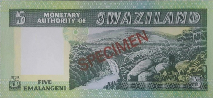  Банкнота Свазиленд 1974 год 5     UNC